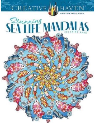 Creative Haven Stunning Sea Life Mandalas Coloring Book