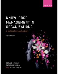 Knowledge Management in Organizations: A critical introduction
