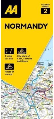 AA Road Map Normandy
