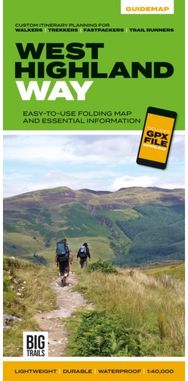 West Highland Way: Easy-to-use folding map and essential information, with custom itinerary planning for walkers, trekkers, fastpackers and trail runners