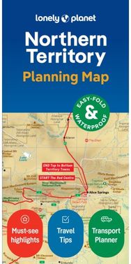 Lonely Planet Northern Territory Planning Map