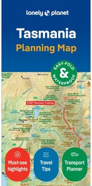 Lonely Planet Tasmania Planning Map