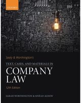 Sealy & Worthington's Text, Cases, and Materials in Company Law