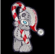 Tatty Teddy with Candy Cane Sew On Patch