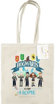 Harry Potter (Hogwarts Is Our Home) Natural Tote Bag