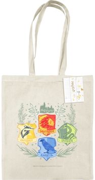 Harry Potter (Herbology Crests) Natural Tote Bag