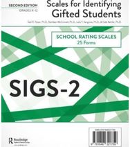 Scales for Identifying Gifted Students (SIGS-2): School Rating Scale Forms (25 Forms)