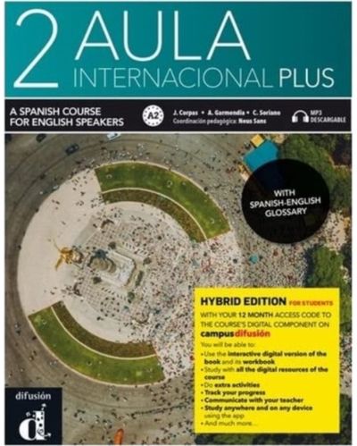 Aula internacional Plus 2 - Edicion hibrida - Edicion inglesa - Libro del alumno A2 + MP3