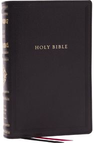 RSV Personal Size Bible with Cross References, Black Leathersoft, Thumb Indexed, (Sovereign Collection)