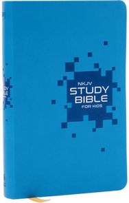 NKJV Study Bible for Kids, Blue Leathersoft: The Premier Study Bible for Kids