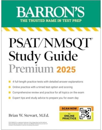 PSAT/NMSQT Premium Study Guide: 2025: 2 Practice Tests + Comprehensive Review + 200 Online Drills