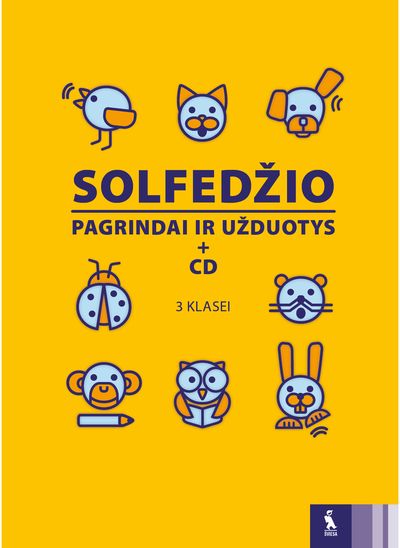 Liudmila Butrymovič - Solfedžio pagrindai ir užduotys su kompaktine plokštele 3 klasei - 000000000003135754