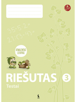 Rasa Rugelienė - Riešutas. Testai 3 klasei (atnaujinta). Serija ŠOK - 000000000003135815