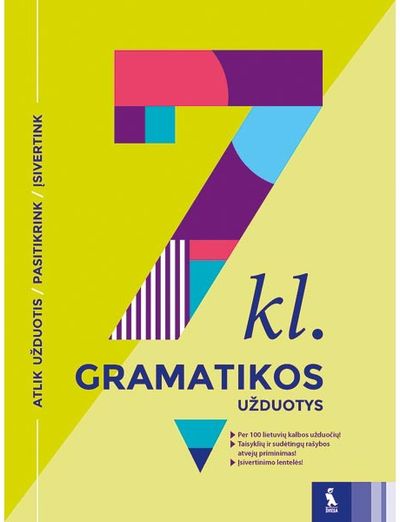 Auksė Pukinskienė - Lietuvių kalbos gramatikos užduotys 7 klasei - 000000000003136363