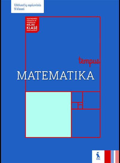 Ingrida Brazauskienė, Antanas Apynis, Ramunė Dranseikienė - Matematika. Užduočių sąsiuvinis 9 klasei, serija Tempus - 000000000003136500