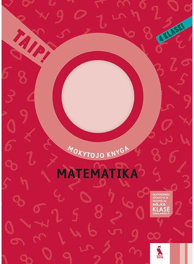 Andželika Padarauskienė, Rita Rimšelienė, Ada Kavaliauskienė - Matematika. Mokytojo knyga 4 klasei. Serija TAIP! - 000000000003136518