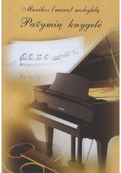 - Muzikos (meno) pažymių knygelė - 000000000004136411