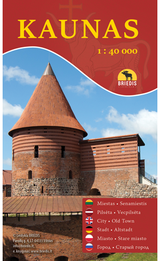 Kaunas žemėlapis M 1 : 40 000 (8,4×14,8 mm)