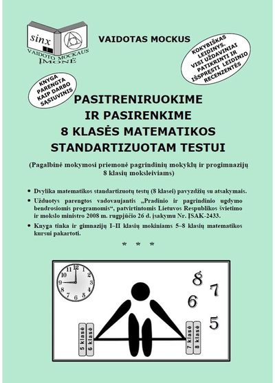 Pasitreniruokime ir pasirenkime 8 klasės metematikos standartizuotam testui