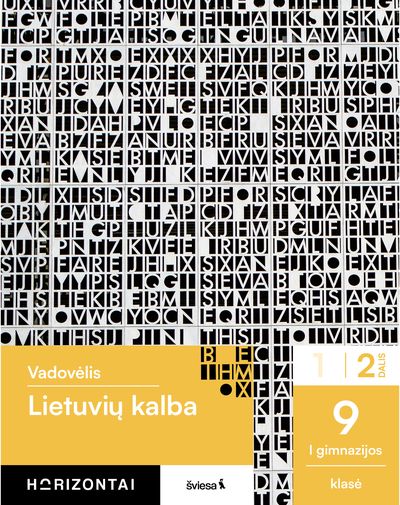 Lietuvių kalba. Vadovėlis 9 klasei, 2 dalis, serija Horizontai