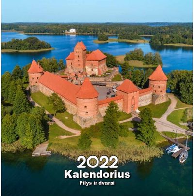 Kalendorius verčiamas 2022 PILYS IR DVARAI 20x20 cm