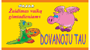 Kortelių žaidimas vaikų gimtadieniui AZAR DOVANOJU TAU
