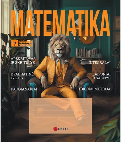 Sąsiuvinis pagalbininkas DISCO Matematika, A5, 32 l., langeliais