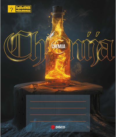 Sąsiuvinis pagalbininkas DISCO Chemija, A5, 32 l., langeliais