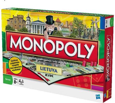 Stalo žaidimas MONOPOLIS: LIETUVA, lietuvių kalba, HASBRO