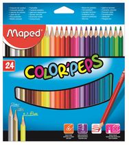 Spalvoti pieštukai MAPED ColorPeps, 24 spalvos