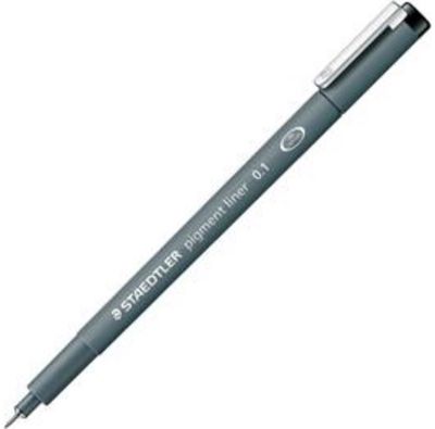 Rašiklis Fineliner STAEDTLER Pigment Liner 308, 0,1 mm, juodas