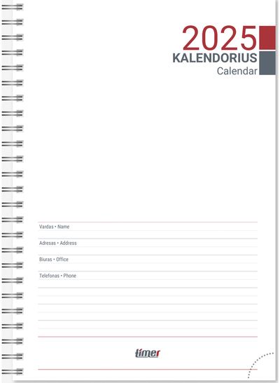 Vidaus blokas darbo knygai SPIREX A5 WEEK 2025