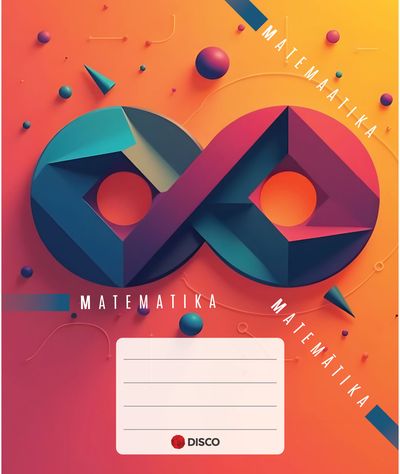 Vardinis sąsiuvinis DISCO Matematika, 32 l., langeliais