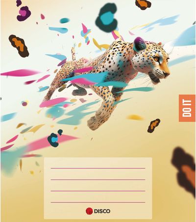 Sąsiuvinis DISCO Do It, A5, 32 l., langeliais