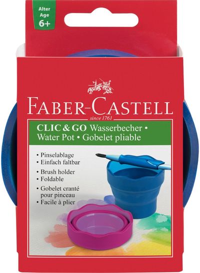 Indelis vandeniui Faber-Castell CLIC&GO, mėlynas