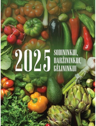 Plėšomas kalendorius 2024 Sodininkui, daržininkui, gėlininkui