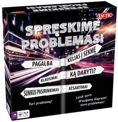 Žaidimas SPRĘSKIME PROBLEMAS!, liet. k.