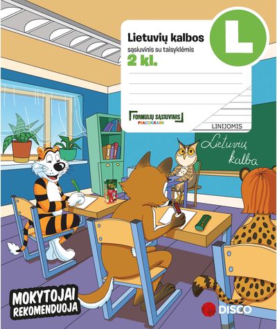 Formulių sąsiuvinis DISCO Lietuvių k., A5, 2 kl., 14 l., linijomis