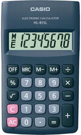 Kišeninis skaičiuotuvas CASIO HL-815L, juoda