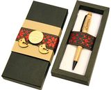 Medinis rašiklis dėžutėje LAIMĖS