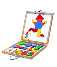 Medinių magnetukų dėlionė GEOFORM, Djeco