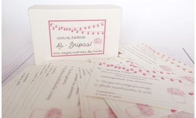 Žaidimas vestuvėms AŠ - ŠNIPAS