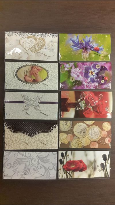 Išskirtinis piniginis atvirukas