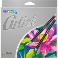 Spalvoti pieštukai COLORINO Artist, 24 spalvų