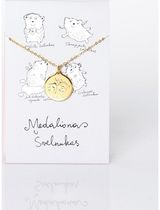 Žalvarinis auksuotas medalionas ŠVELNUKAS