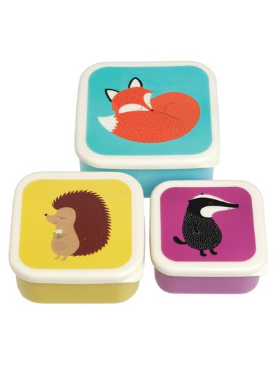 Priešpiečių dėžučių rinkinys RUSTY FOX&FRIENDS, 3 vnt.