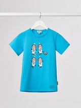 Marškinėliai berniukams PROF. LEMPUTIS, 86-92, melsva