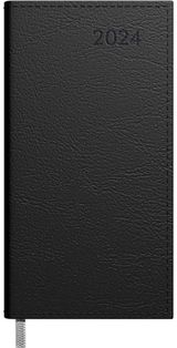 Darbo knyga MIDI MEMORY 2024 juoda, lapas savaitei, 85 x 162 mm