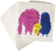 Vienkartinės servetėlės MONSTERS OF THE WORLD, 20 vnt