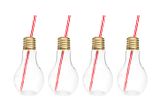 Gėrimų stiklainiukų rinkinys BULB, 4 vnt